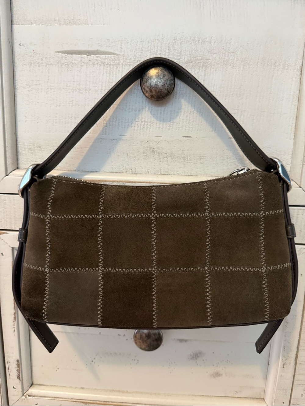 Coachtopia Small Olive (Suede) Patch Alter/Ego Slouchy - NWOT - Picture 3 of 8